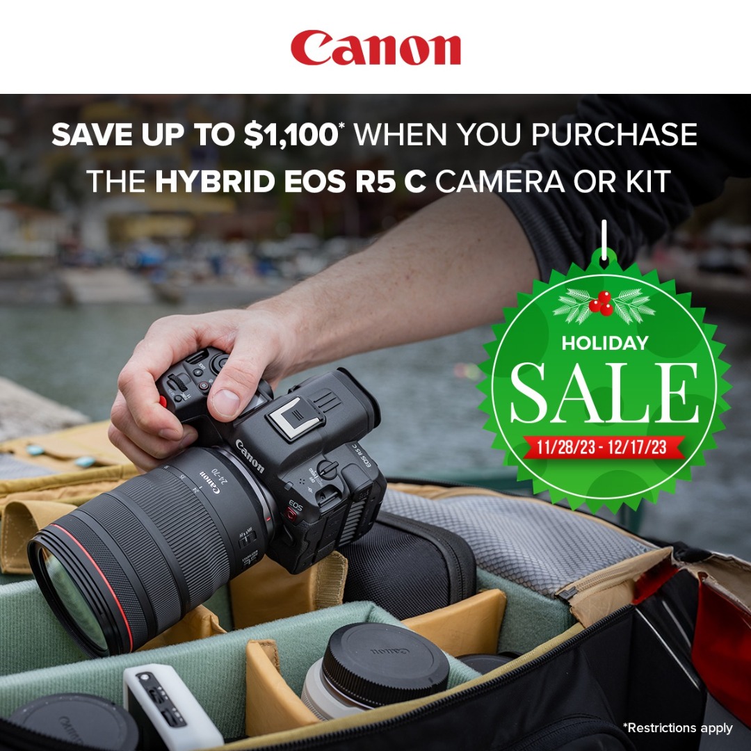 Canon R5C Instant Rebates